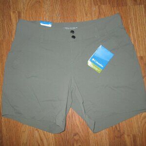 Womens COLUMBIA OMNI-SHIELD ARROWHEAD TRAIL SHORT athletic shorts sz 8 NWT